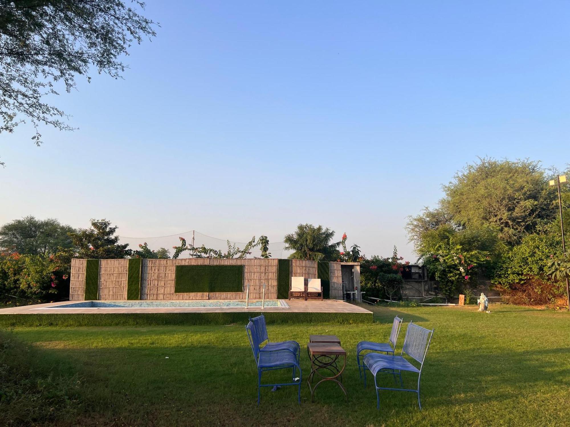 Gazibo Elegant Farm Stay With Swimming Pool Jaipur Ngoại thất bức ảnh